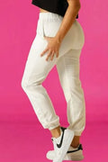 Pantalon Tipo Jogger para mujer dyaboo 8890011 crudo