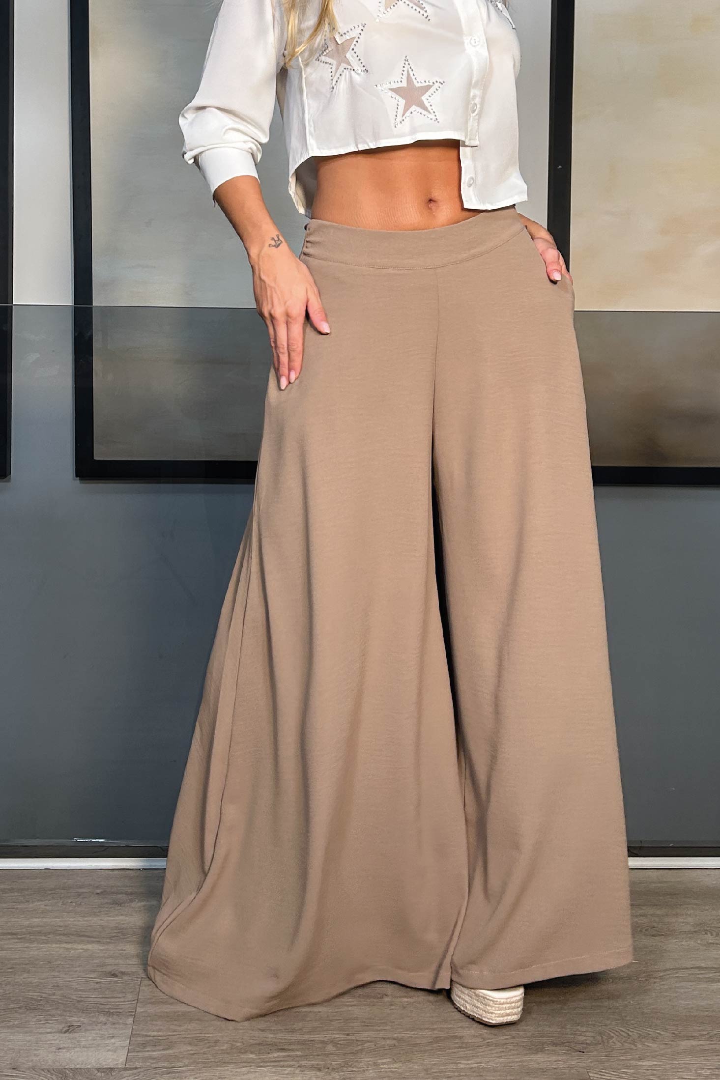 Pantalon ancho Palazzo para mujer dyaboo 1106010