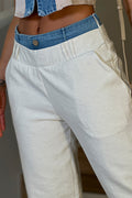 Pantalon con Pretina Doble para mujer dyaboo camel DF06075