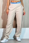 Pantalon para mujer DF06075 dyaboo beige 3