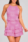 Set Falda Corta DF14287 para mujer dyaboo rosado