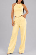 Set Pantalón DF14276 para mujer dyaboo panacota