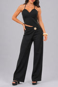 Set Pantalón DF14277 para mujer dyaboo negro