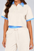 Set Pantalón DF14306 para mujer dyaboo beige