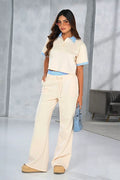 Set Pantalón DF14306 para mujer dyaboo panacota