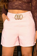 Short Corto DF08191 para mujer dyaboo rosado