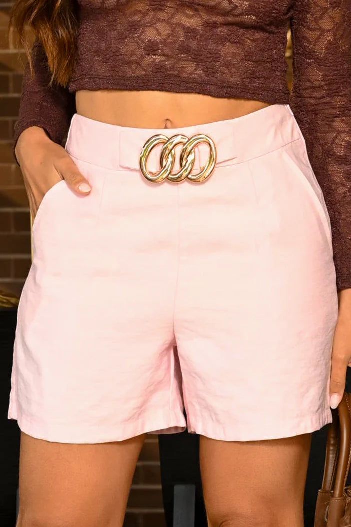 Short Corto DF08191 para mujer dyaboo rosado