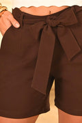 Short Corto DF08201 para mujer dyaboo cafe oscuro