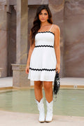 Vestido Corto DF09096   para mujer dyaboo crudo-blanco 02
