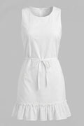 Vestido Corto Sisa DF09165 para mujer dyaboo crudo/blanco