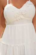 Vestido Corto Tiras DF09166 para mujer dyaboo crudo