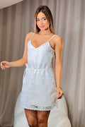 Vestido DF09115 para mujer, elaborado en algodón dyaboo crudo 2