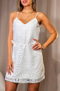 Vestido DF09115 para mujer, elaborado en algodón dyaboo crudo 4