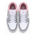 Tenis 1026-036 blanco gris rosa, vista superior