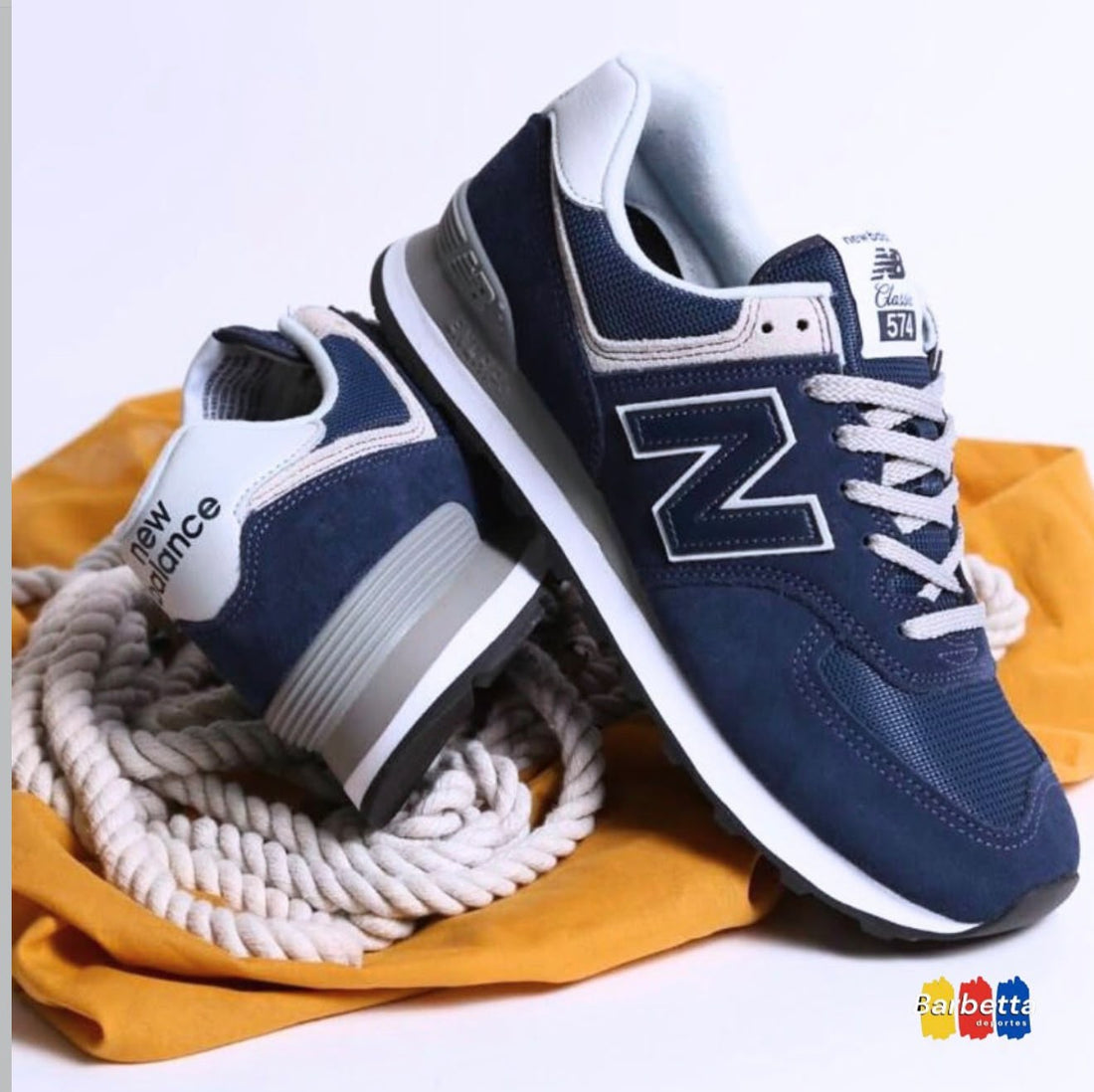 Tenis NEW BALANCE mujer azul marino y blanco WALÁ