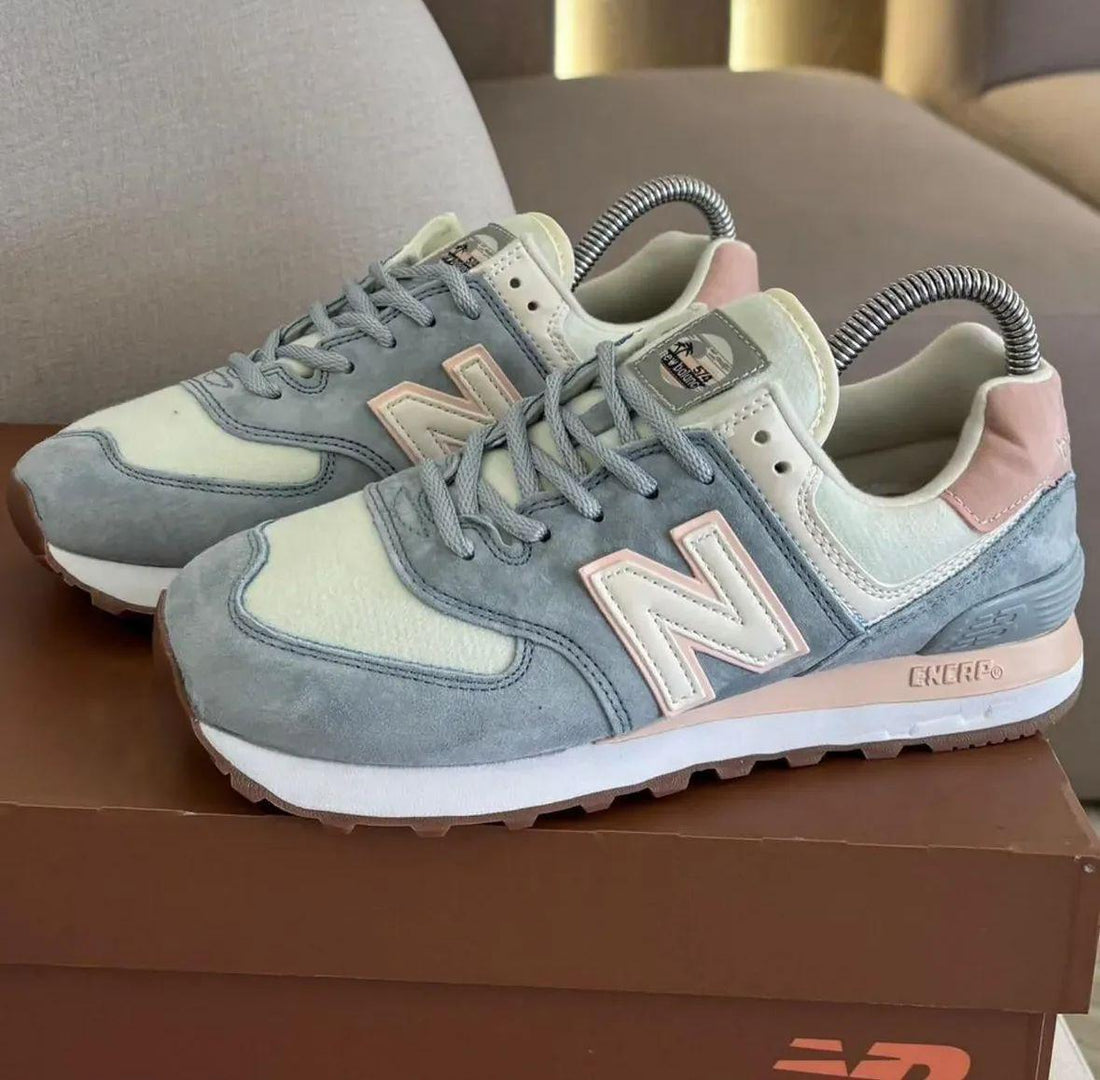 Tenis NEW BALANCE mujer azul claro y rosa WALÁ