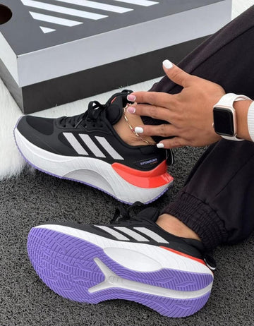 Tenis NIKE mujer negro, blanco y rojo WALÁ