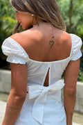 blusa corta camisa ojalillo crudo blanco dyaboo DF01503