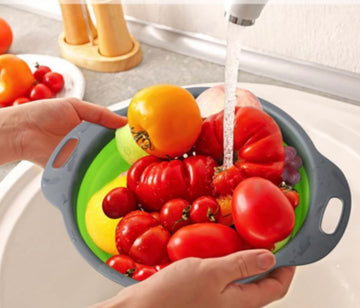 Escurridor Plegable Alimentos Silicona